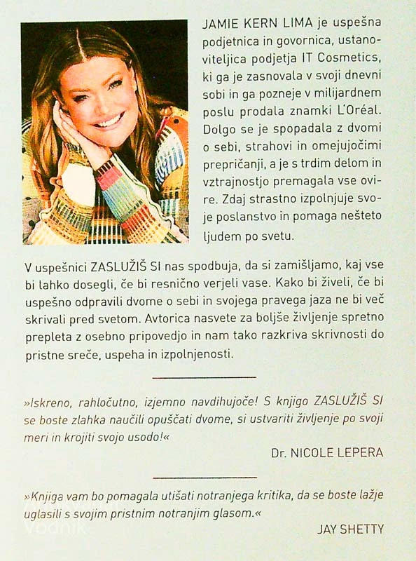 ZASLUŽIŠ SI; KAKO VERJETI, DA STE DRAGOCENI, Jamie Kern Lima