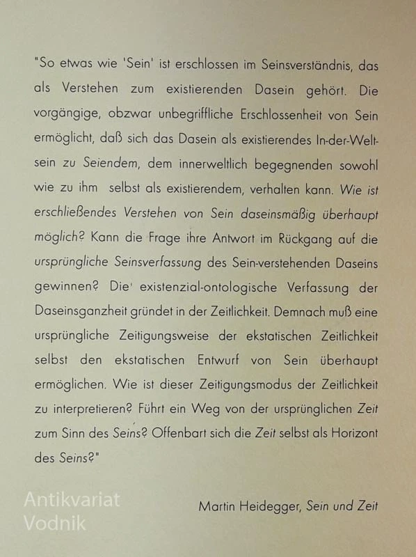 ZUR HERMENEUTISCHEN PHANOMENOLOGIE VON SEIN UND ZEIT, Annaherungen