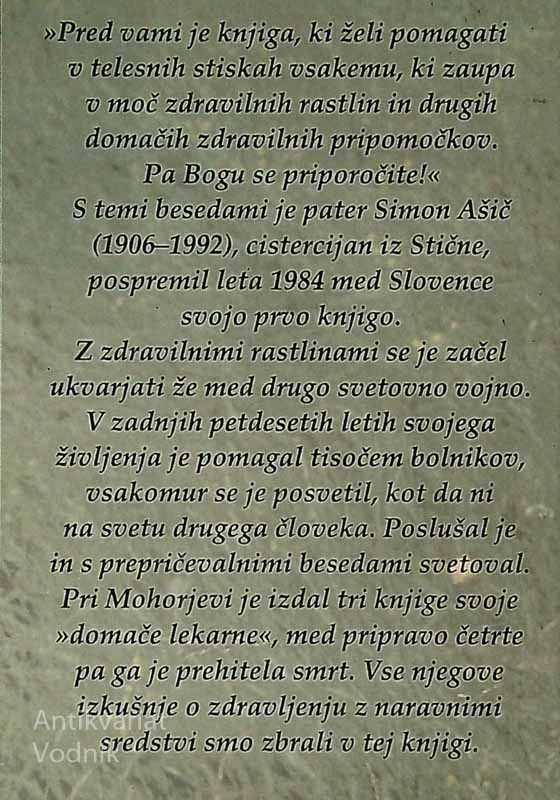 DOMAČA LEKARNA P. SIMONA AŠIČA; RECEPTI