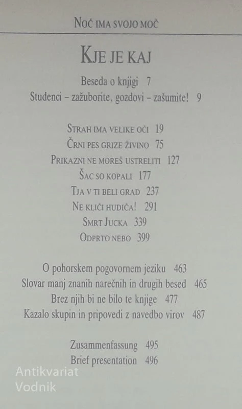 NOČ IMA SVOJO MOČ, BOG PA ŠE VEČJO, Anton Gričnik