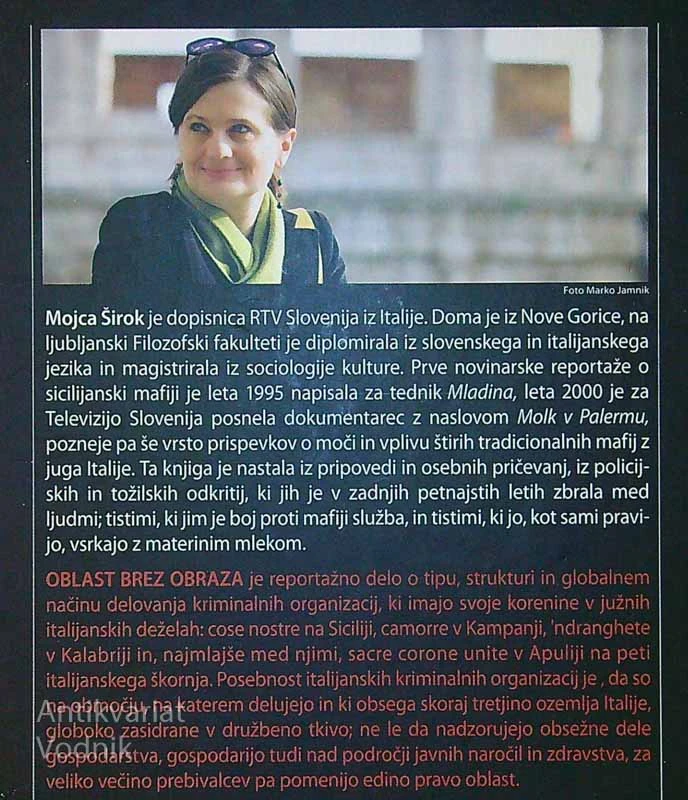 OBLAST BREZ OBRAZA; ZGODBE O ITALIJANSKI MAFIJI, Mojca Širok