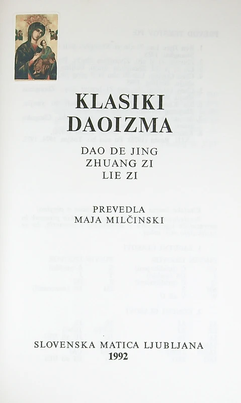 KLASIKI DAOIZMA, Dao De Jing, Zhuang Zi, Lie Zi