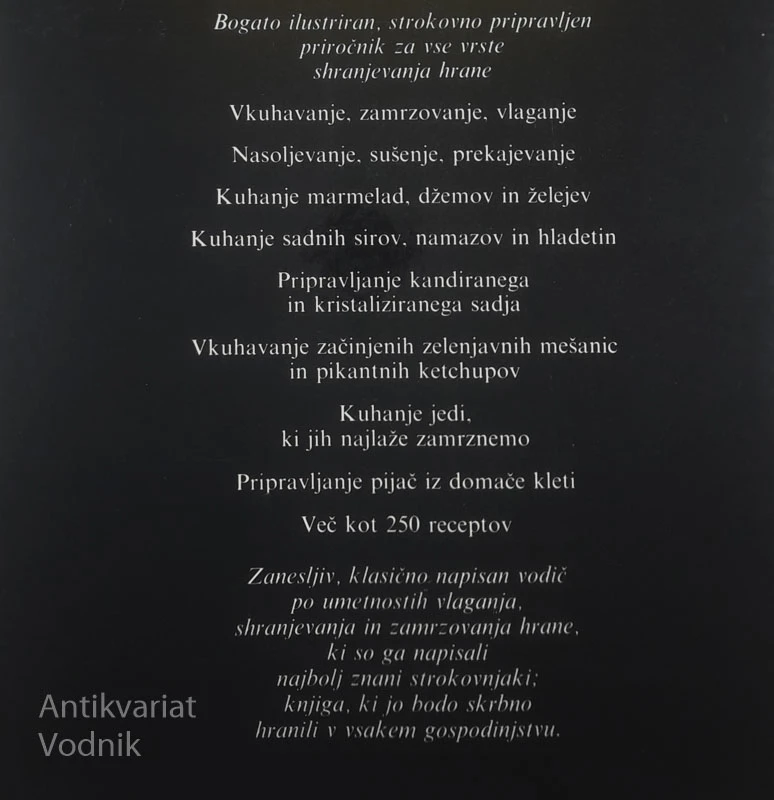 VLAGANJE, SHRANJEVANJE IN ZAMRZOVANJE, Caroline Mackinlay in Mike Ricketts