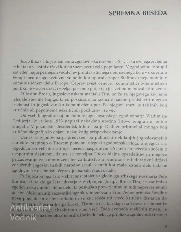 TITO: SKRIVNOST STOLETJA, Pero Simić