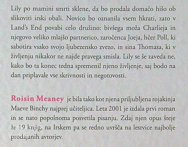 OBLETNICA, Roisin Meaney