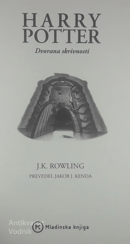 HARRY POTTER IN DVORANA SKRIVNOSTI, J. K. Rowling