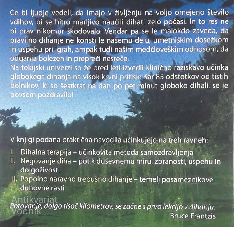 NEGOVANJE DIHA; LAOCEJEVA ŠOLA NARAVNEGA TREBUŠNEGA DIHANJA, Peter Amalietti