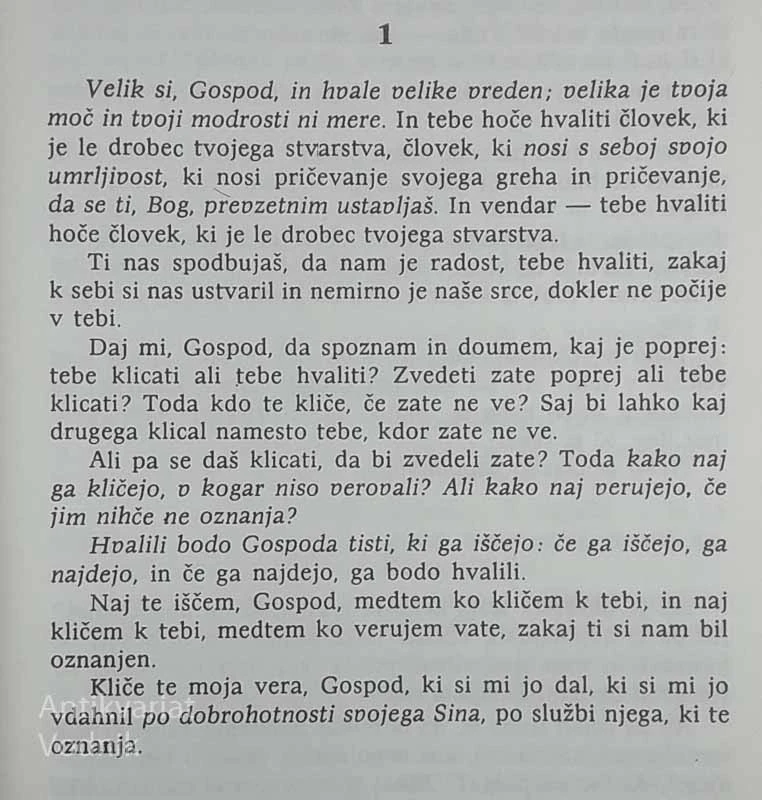 IZPOVEDI, Avrelij Avguštin