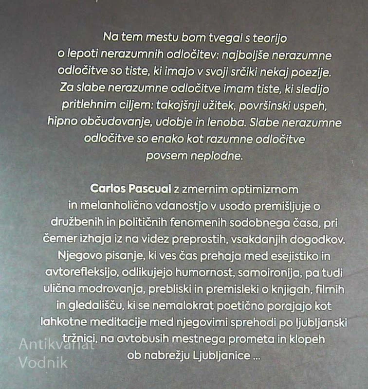 NILSKI KONJI V PUŠČAVI, Carlos Pascual