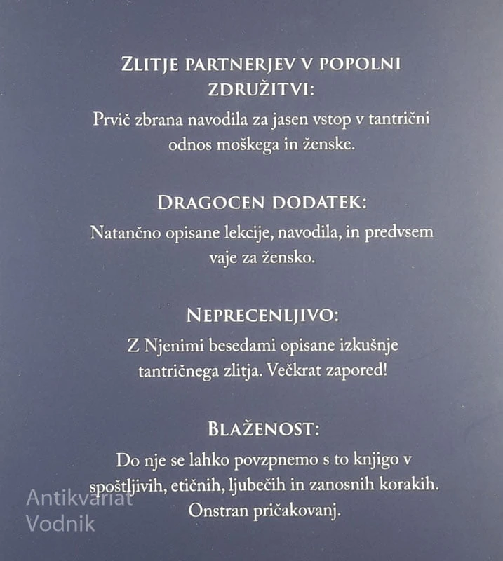 POPOLNA ZDRUŽITEV; ZLITJE V TANTRIČNEM ODNOSU, Marjan Ogorevc