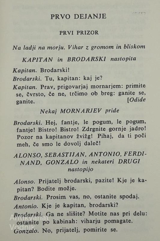 VIHAR, W. Shakespeare