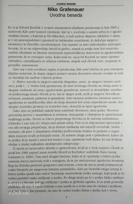 KROGI NAVZNOTER, KOCBEKOV ZBORNIK