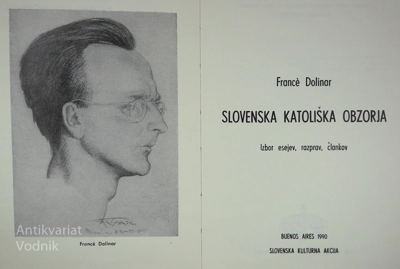 SLOVENSKA KATOLIŠKA OBZORJA, France Dolinar