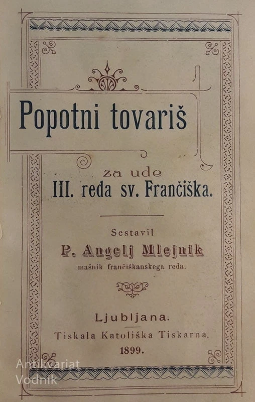 POPOTNI TOVARIŠ ZA UDE III. REDA SV. FRANČIŠKA