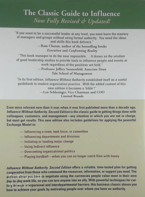 INFLUENCE WITHOUT AUTHORITY, Alan R. Cohen