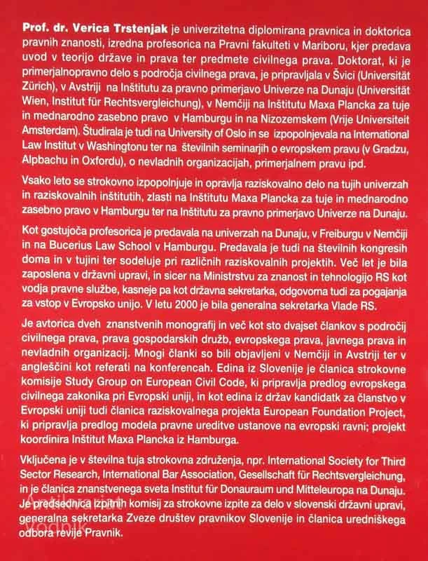 PRAVNE OSEBE, Verica Trstenjak