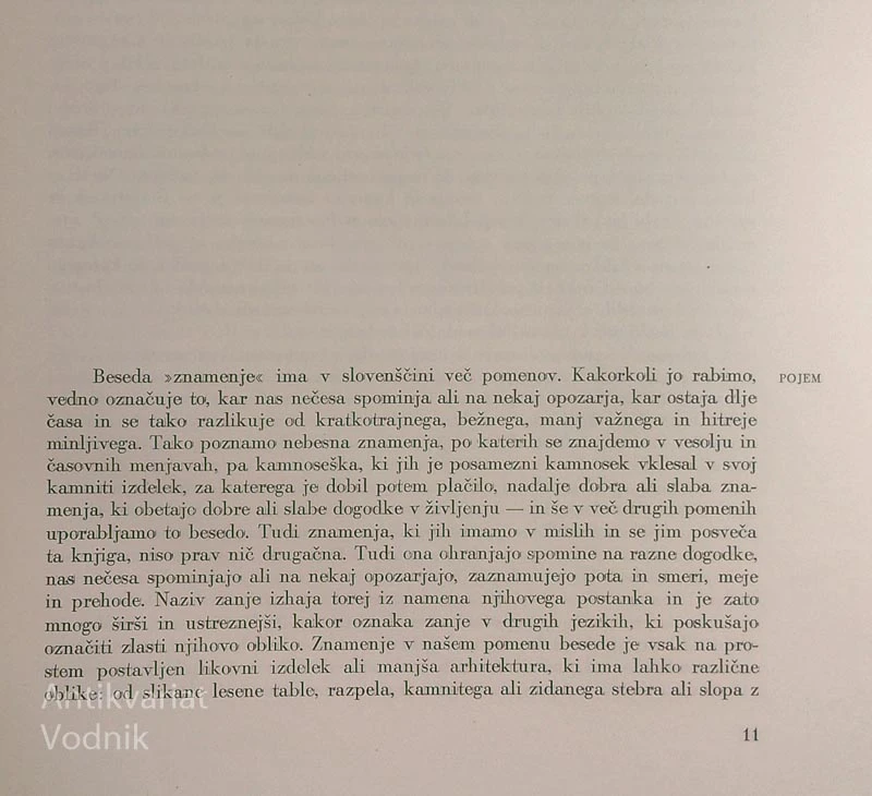 ZNAMENJA NA SLOVENSKEM, Marijan Zadnikar