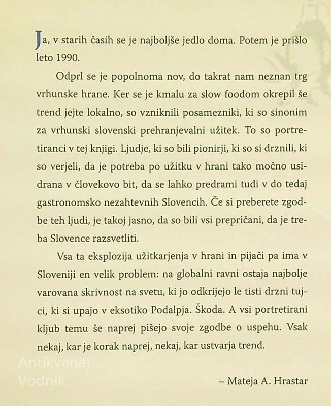 TRIDESET OBRAZOV SLOVENSKE KULINARIKE, Miha First in Nina Vogrin