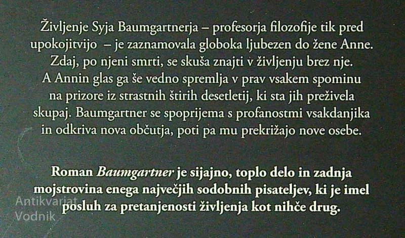 BAUMGARTNER, Paul Auster