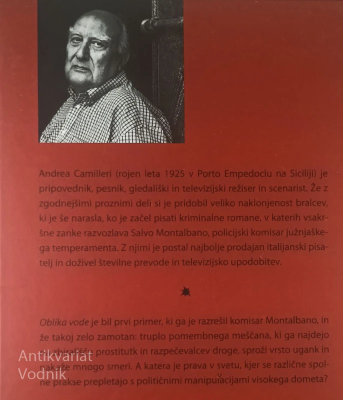 OBLIKA VODE, Andrea Camilleri