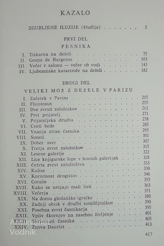 ZGUBLJENE ILUZIJE (I – II), Honoré de Balzac