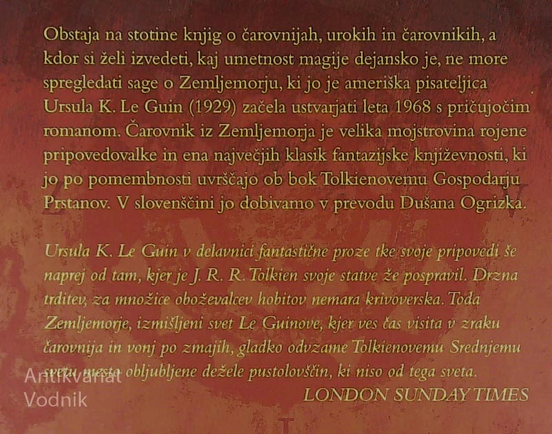 ČAROVNIK IZ ZEMLJEMORJA, Ursula K. Le Guin