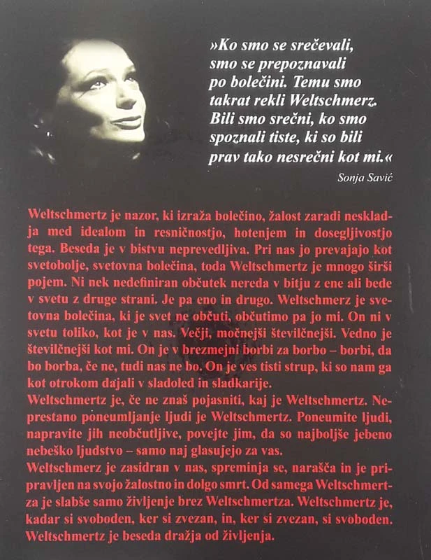 WELSCHMERZ, Jan Zorec