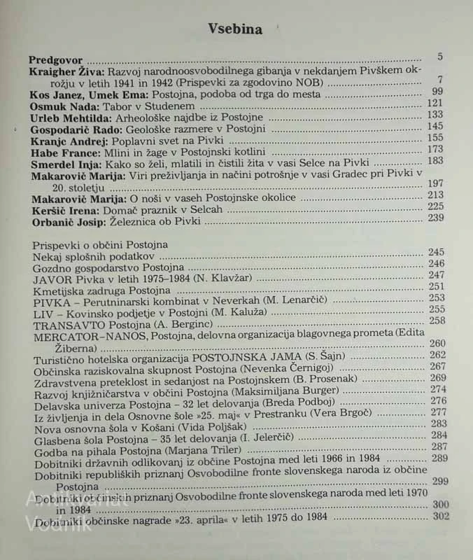 LJUDJE IN KRAJI OB PIVKI