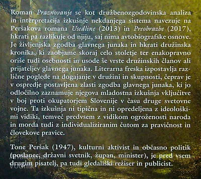 PRAZNOVANJE, Tone Peršak