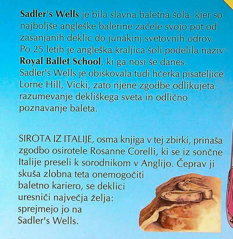 SIROTA IZ ITALIJE, Lorna Hill (zbirka Baletni copatki)