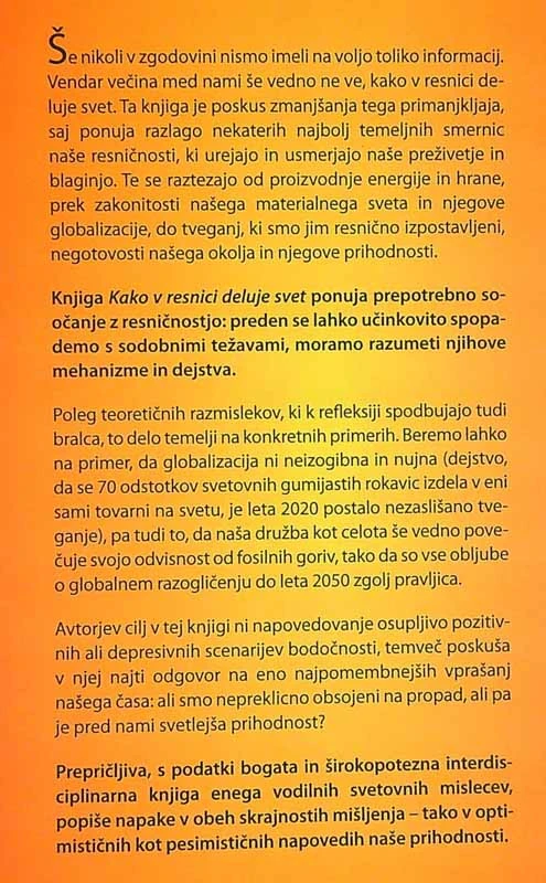 KAKO V RESNICI DELUJE SVET, Vaclav Smil