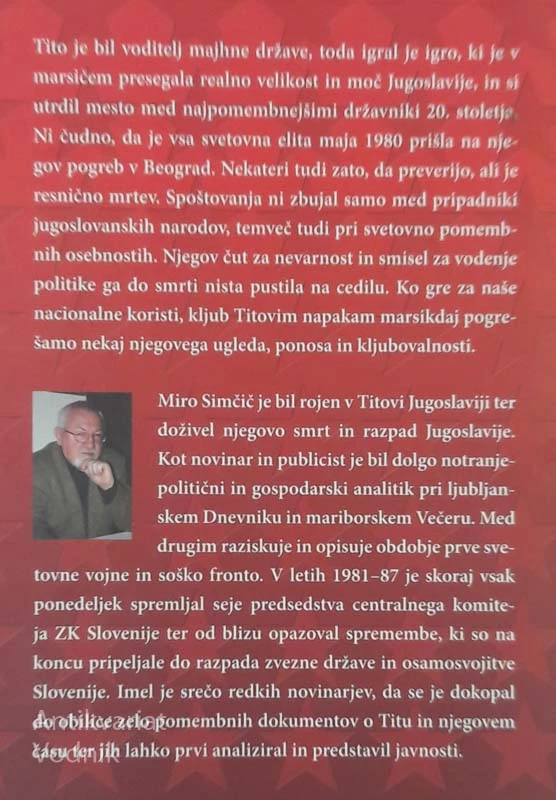TITO BREZ MASKE, Miro Simčič