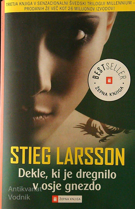 DEKLE, KI JE DREGNILO V OSJE GNEZDO, Stieg Larsson