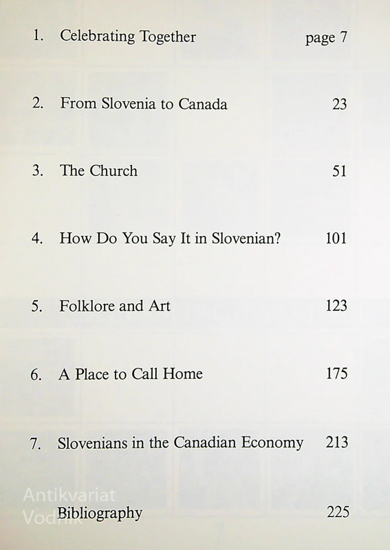 SLOVENIANS IN CANADA
