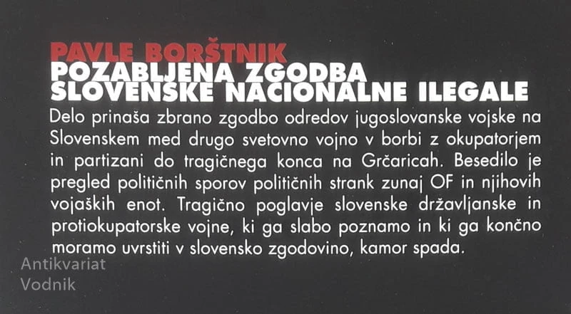 POZABLJENA ZGODBA SLOVENSKE NACIONALNE ILEGALE, Pavle Borštnik1