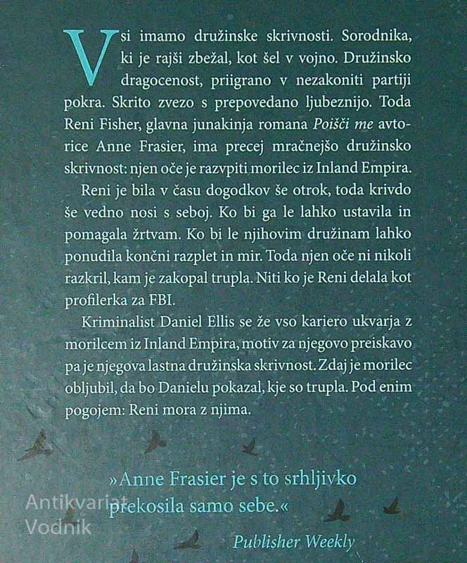 POIŠČI ME, Anne Frasier