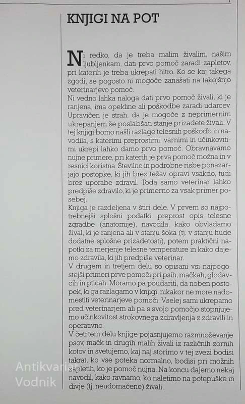 PRVA POMOČ ZA MALE ŽIVALI, Piero Fortunati