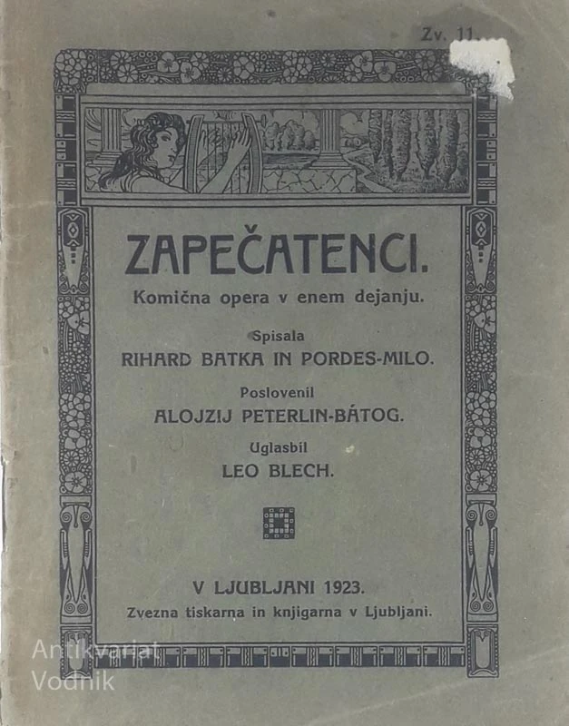 ZAPEČATENCI, Rihard Batka in Pordes Milo