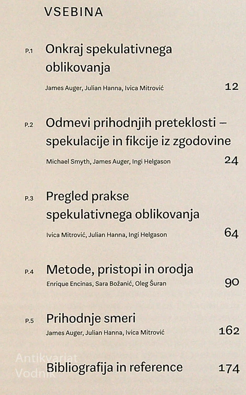 ONKRAJ SPEKULATIVNEGA OBLIKOVANJ: VČERAJ, DANES, JUTRI
