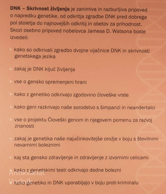 DNK; SKRIVNOST ŽIVLJENJA, James D. Watson in Andrew Berry
