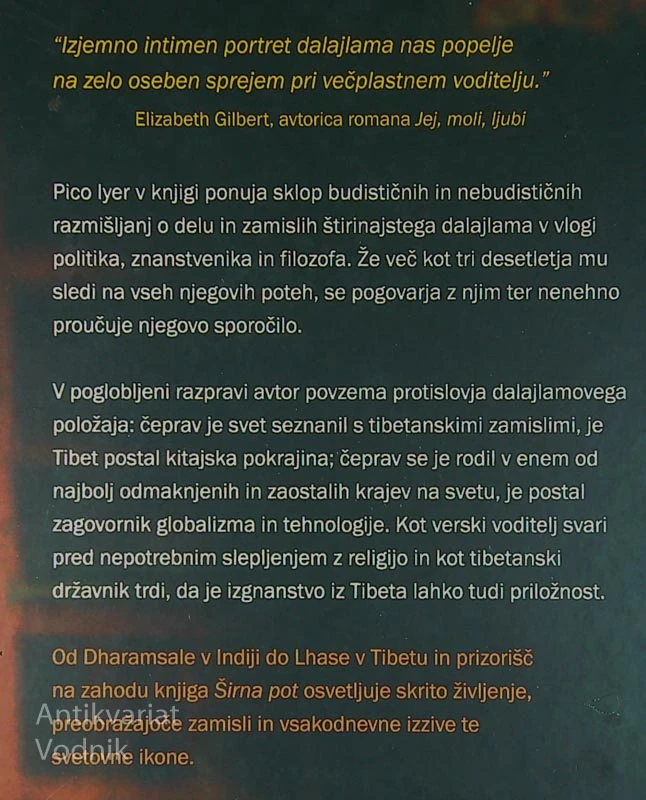 ŠIRNA POT; SVETOVNO POPOTOVANJE ŠTIRINAJSTEGA DALAJLAMA, Pico Iyer