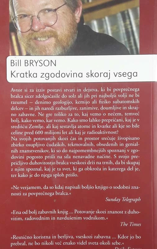KRATKA ZGODOVINA SKORAJ VSEGA, Bill Bryson