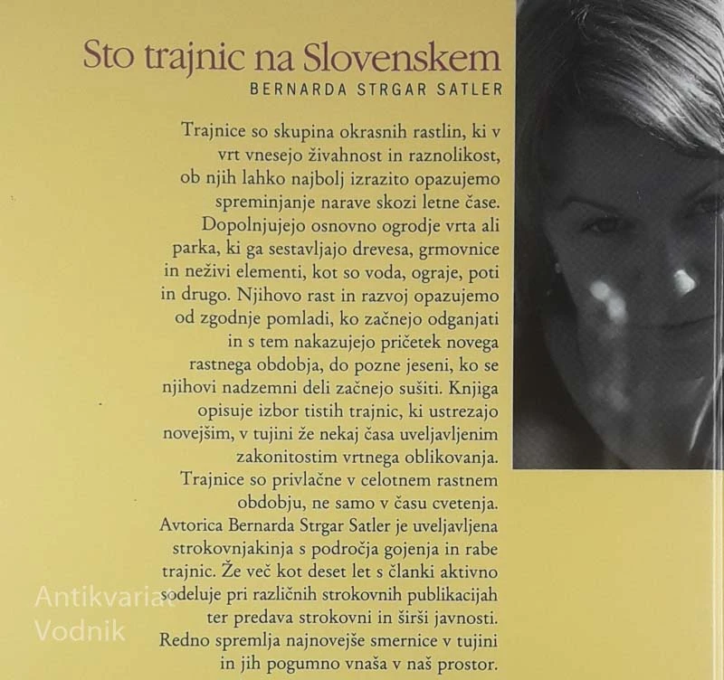 STO TRAJNIC NA SLOVENSKEM, Bernarda Strgar Satler