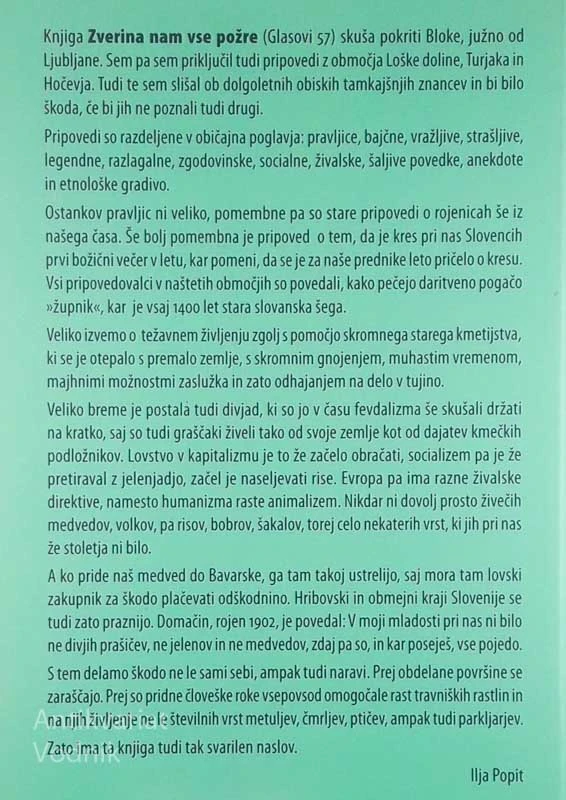 ZVERINA NAM VSE POŽRE, Ilja Popit