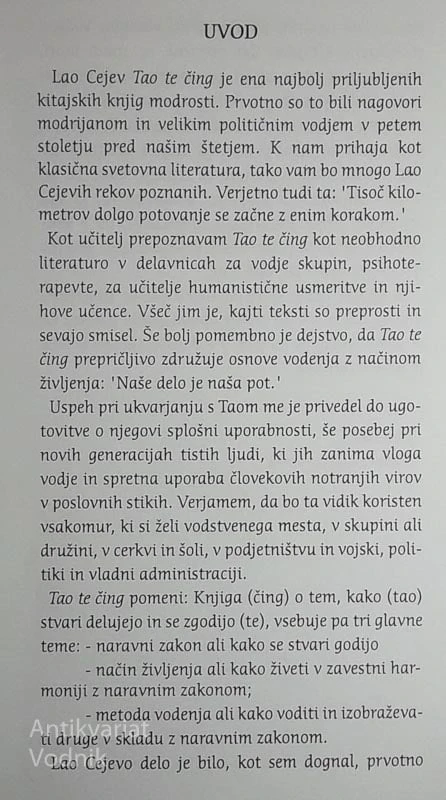 TAO VODENJA, John Heider