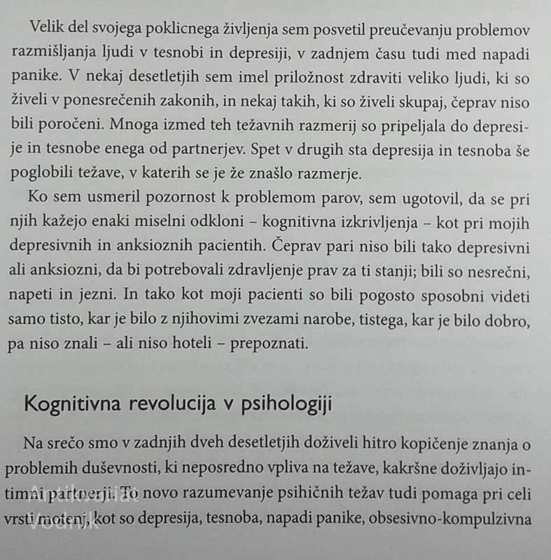 SAMO LJUBEZEN NI DOVOLJ, Aaron T. Beck