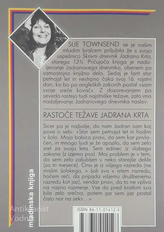 RASTOČE TEŽAVE JADRANA KRTA, Sue Townsend