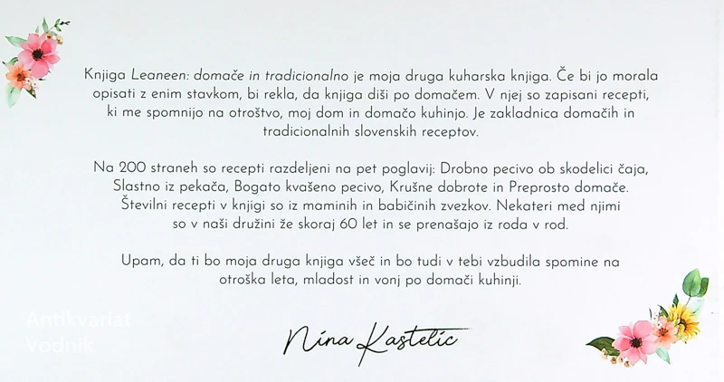 LEANEEN; DOMAČE IN TRADICIONALNO, Nina Kastelic