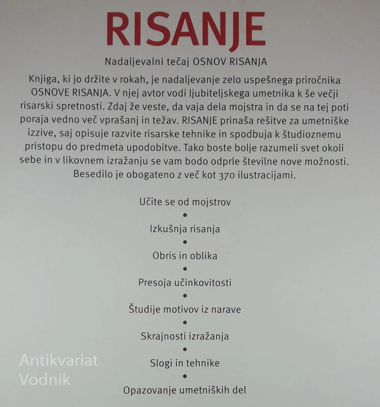 OSNOVE RISANJA IN RISANJE NADALJEVALNI TEČAJ 1-2 del