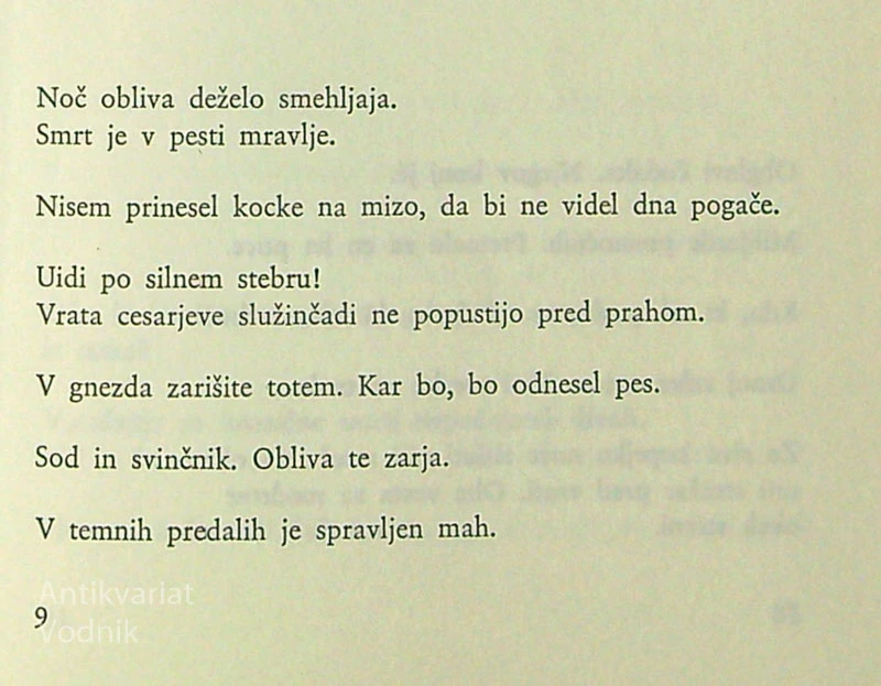 BALADA ZA METKO KRAŠOVEC, Tomaž Šalamun